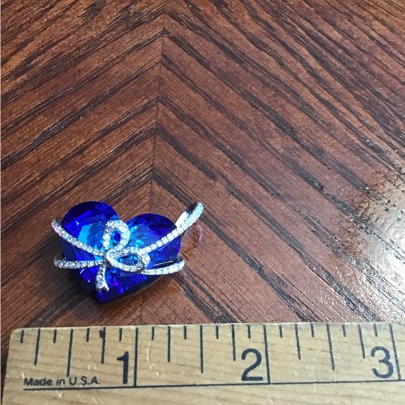 Qianse Large Blue Swarovski Crystal Heart - Picture 3 of 3